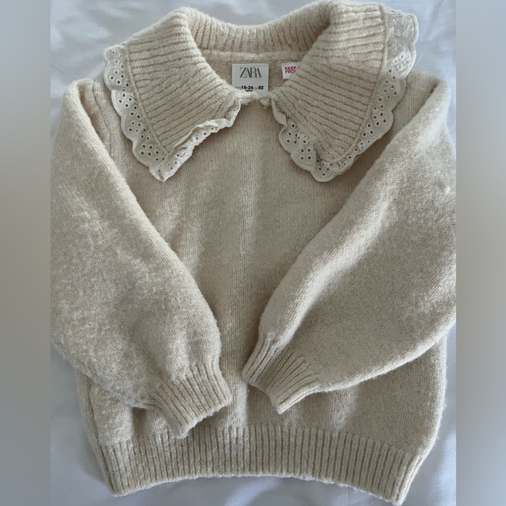 Zara - Ivory Sweater - size: 18-24 Months